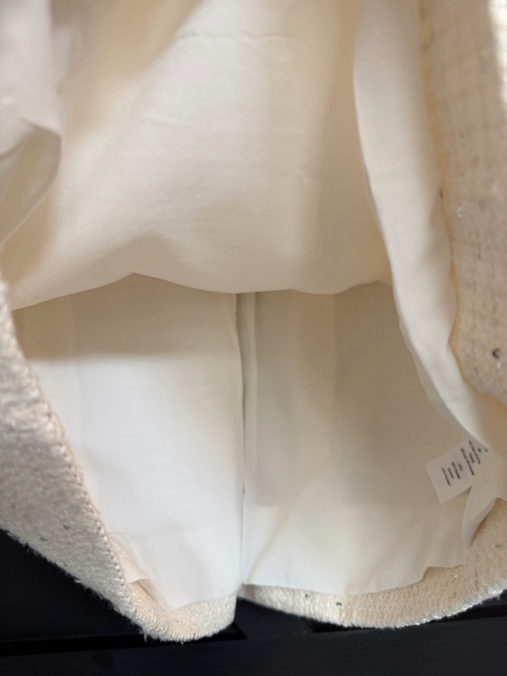 NWT Veronica Beard Julie Embellished Tweed Mini Dress in Off-White, Size 6 - Picture 10 of 15